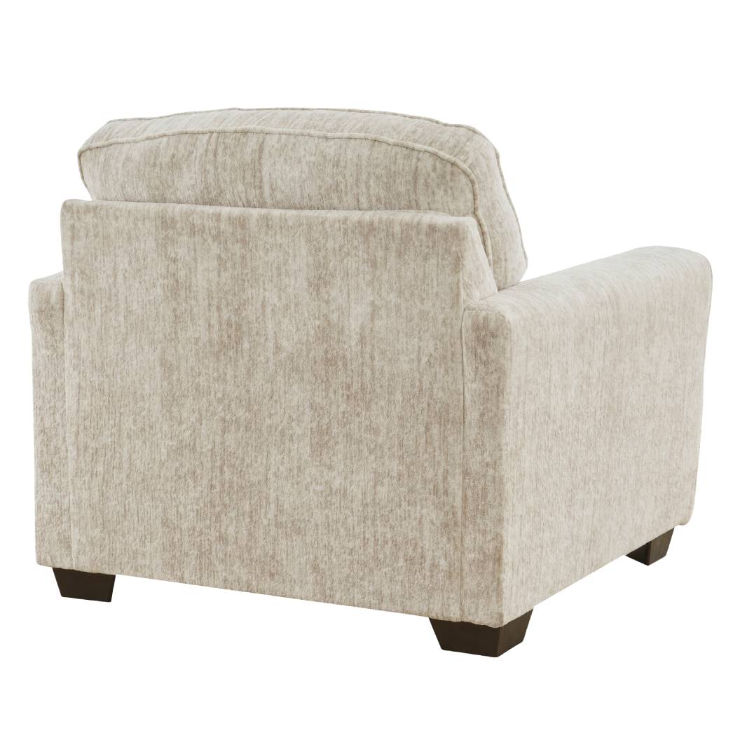 Fauteuil crème en tissu surdimensionné - Lonoke