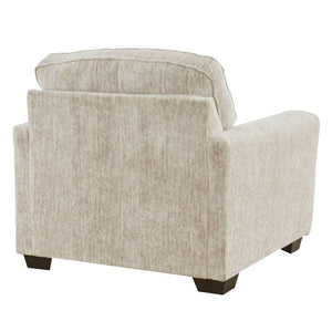 Fauteuil crème en tissu surdimensionné - Lonoke