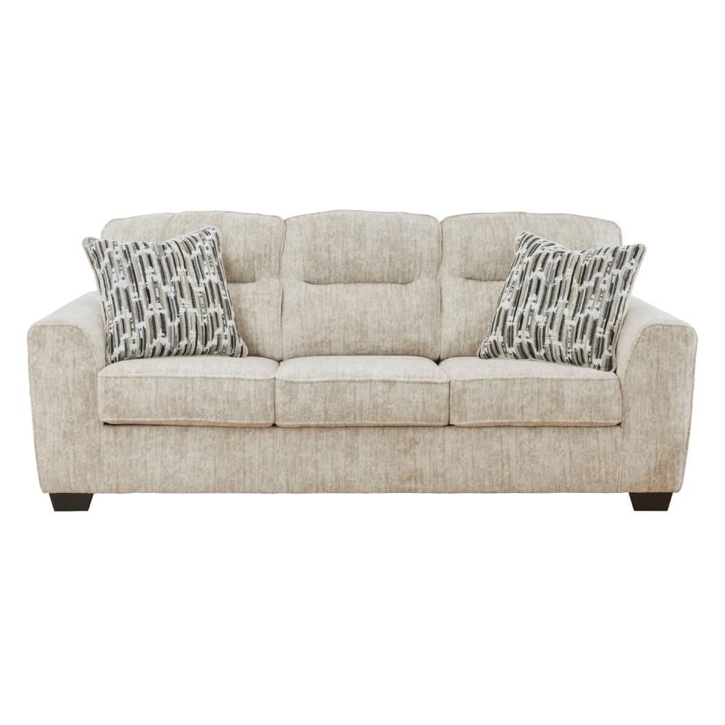 Sofa crème en tissu - Lonoke