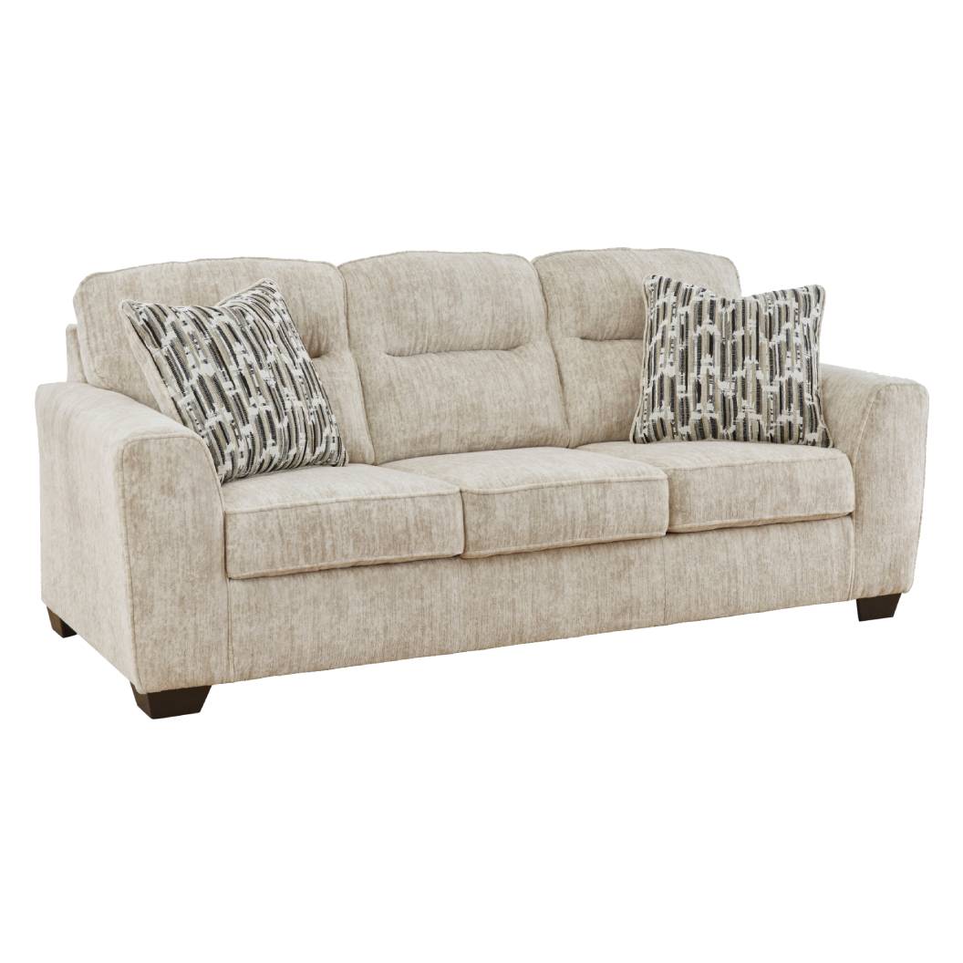 Sofa crème en tissu - Lonoke