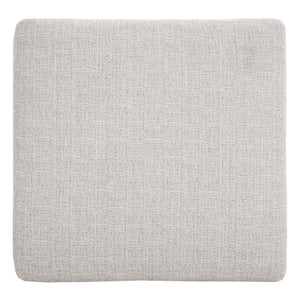 Ottoman surdimensionné Koralynn en tissu gris pâle