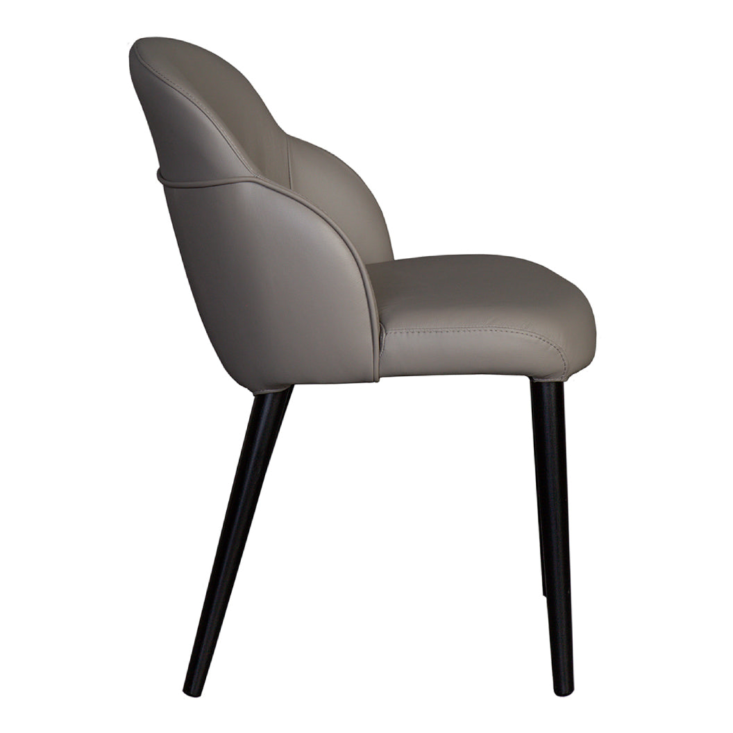 Chaise de salle à manger en cuir - Nancy