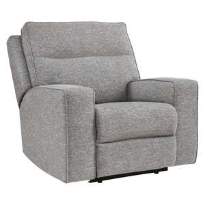 Fauteuil en tissu gris étain zéro gravité motorisé - Biscoe