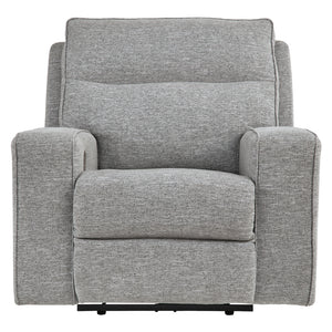 Fauteuil en tissu gris étain zéro gravité motorisé - Biscoe
