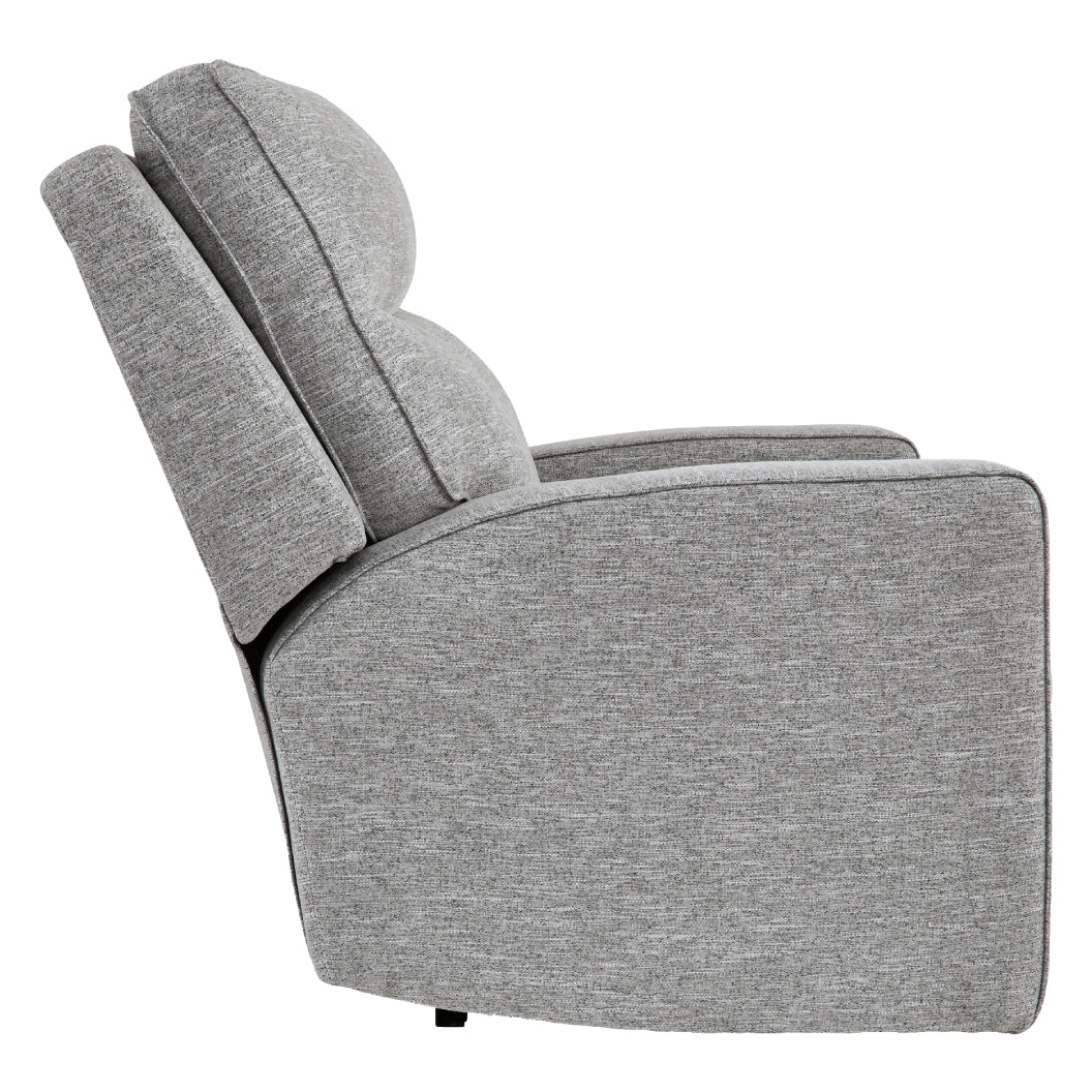Fauteuil en tissu gris étain zéro gravité motorisé - Biscoe