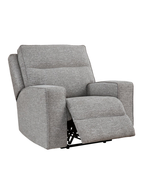 Fauteuil motorise zéro gravité tissu gris