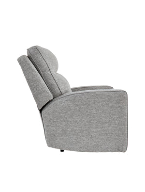 Fauteuil motorise zéro gravité tissu gris