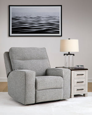 Fauteuil motorise zéro gravité tissu gris