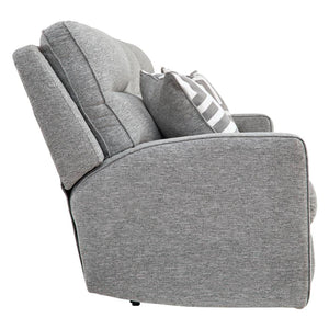Sofa gris pâle en tissu motorisé - Biscoe