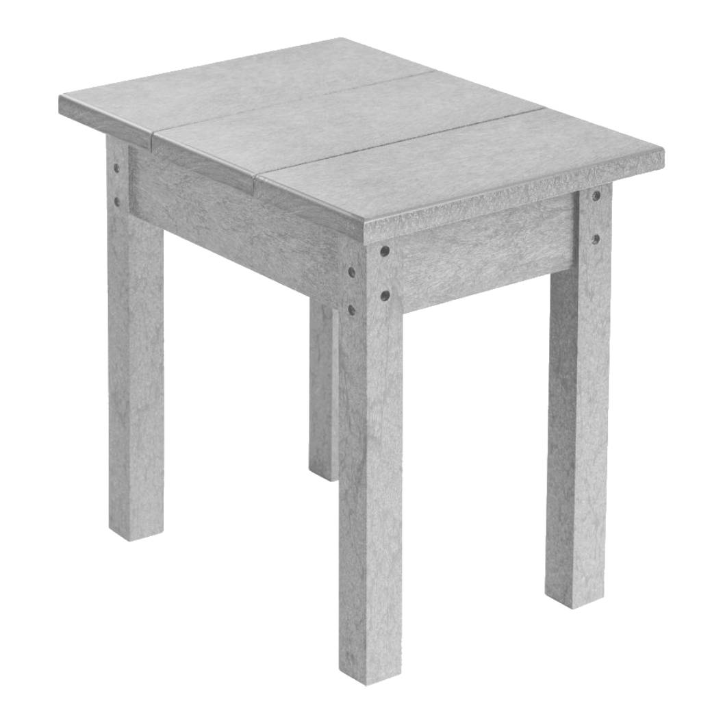 Table d'appoint extérieure grise pâle plastique recyclé