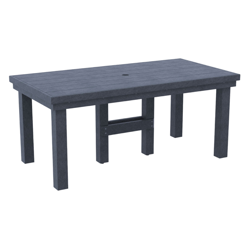 Table de salle à manger extérieure en plastique recyclé - Napa