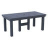 Table de salle à manger extérieure en plastique recyclé - Napa