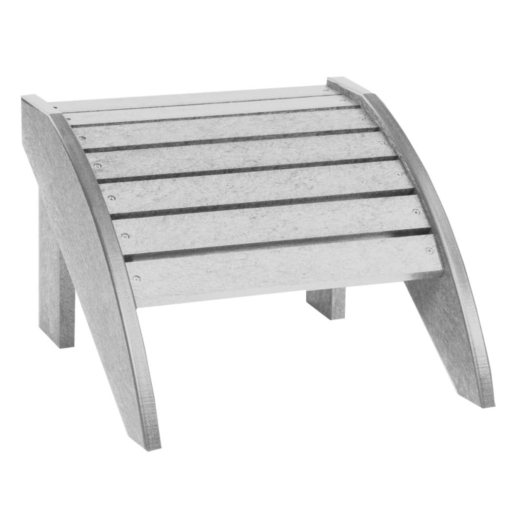 Repose pied gris pâle plastique recyclé - Adirondack