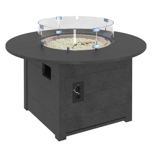 Table foyer extérieur gris ardoise Crystal Fire Plus