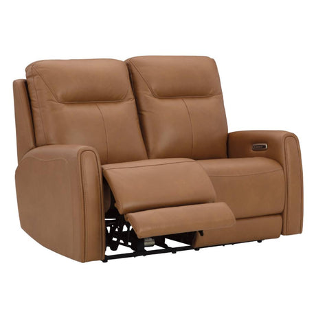 Causeuse brun caramel en cuir motorisé - Meharry