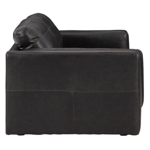 Causeuse en cuir noir - Amiata