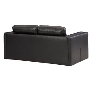 Causeuse en cuir noir - Amiata