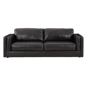 Sofa condo noir cuir - Amiata