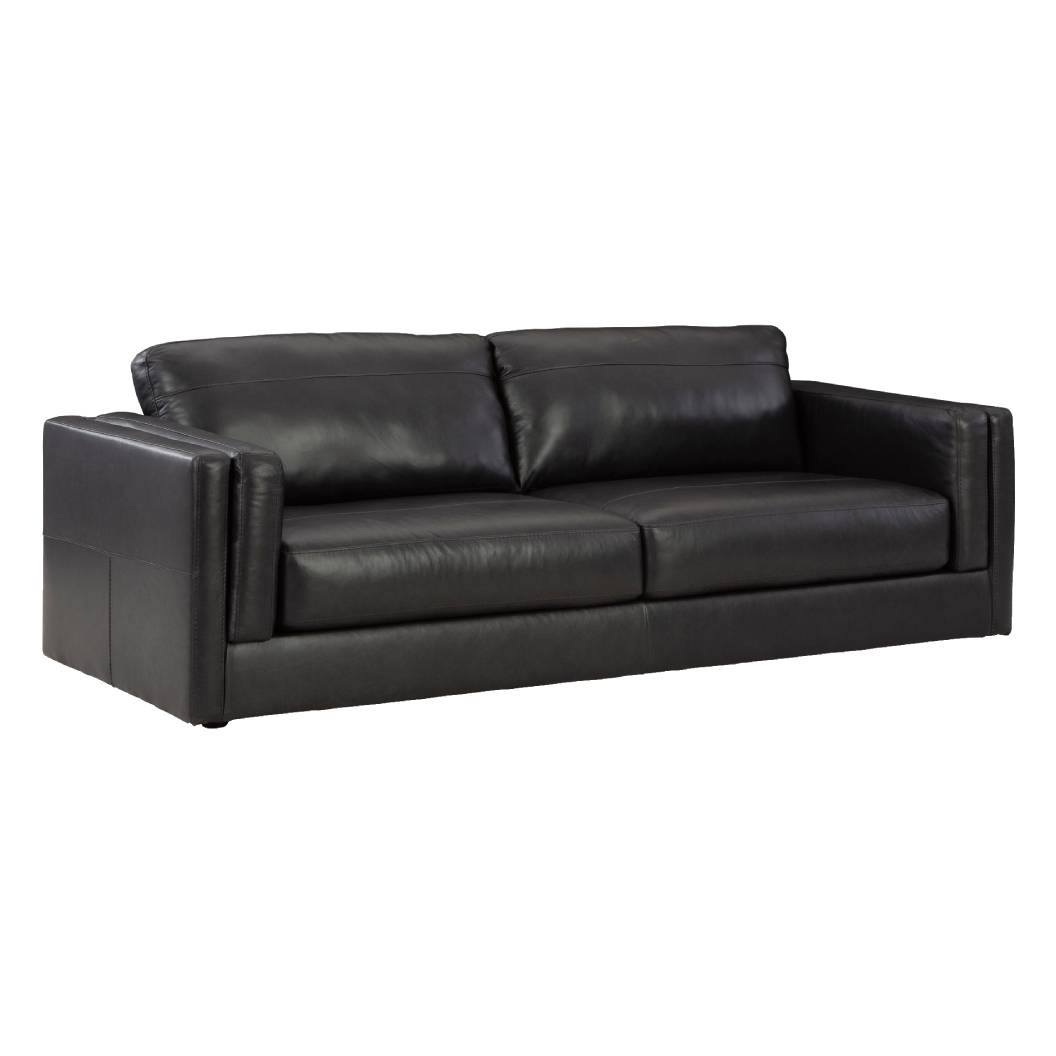 Sofa condo noir cuir - Amiata