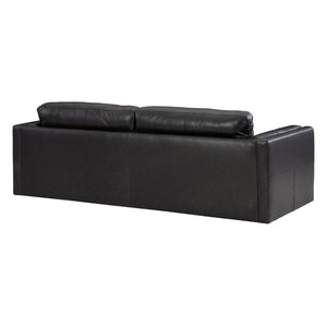 Sofa condo noir cuir - Amiata