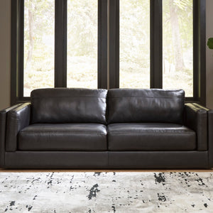 Sofa condo noir cuir - Amiata