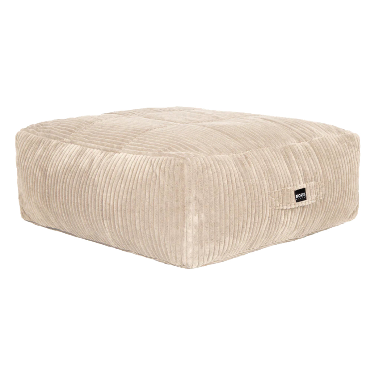 Ottoman poire Modish en tissu beige