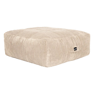 Ottoman poire Modish en tissu beige