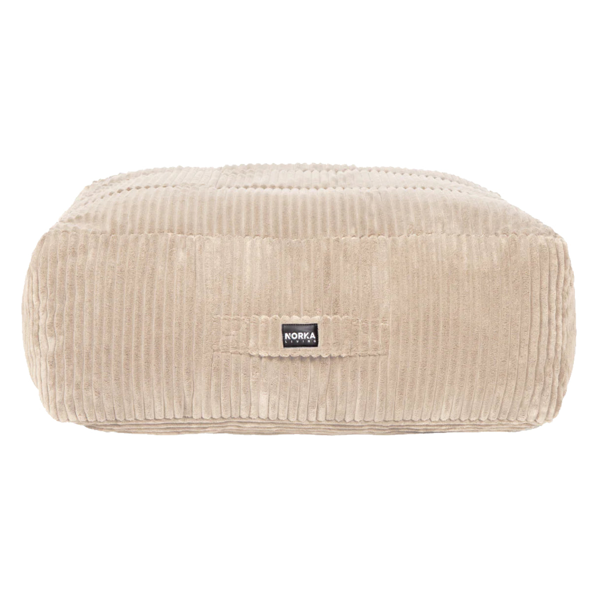 Ottoman poire Modish en tissu beige