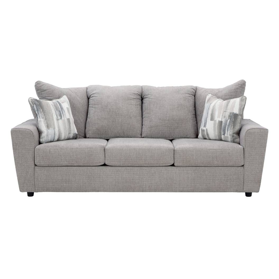Sofa en tissu gris avec coussin - Stairatt