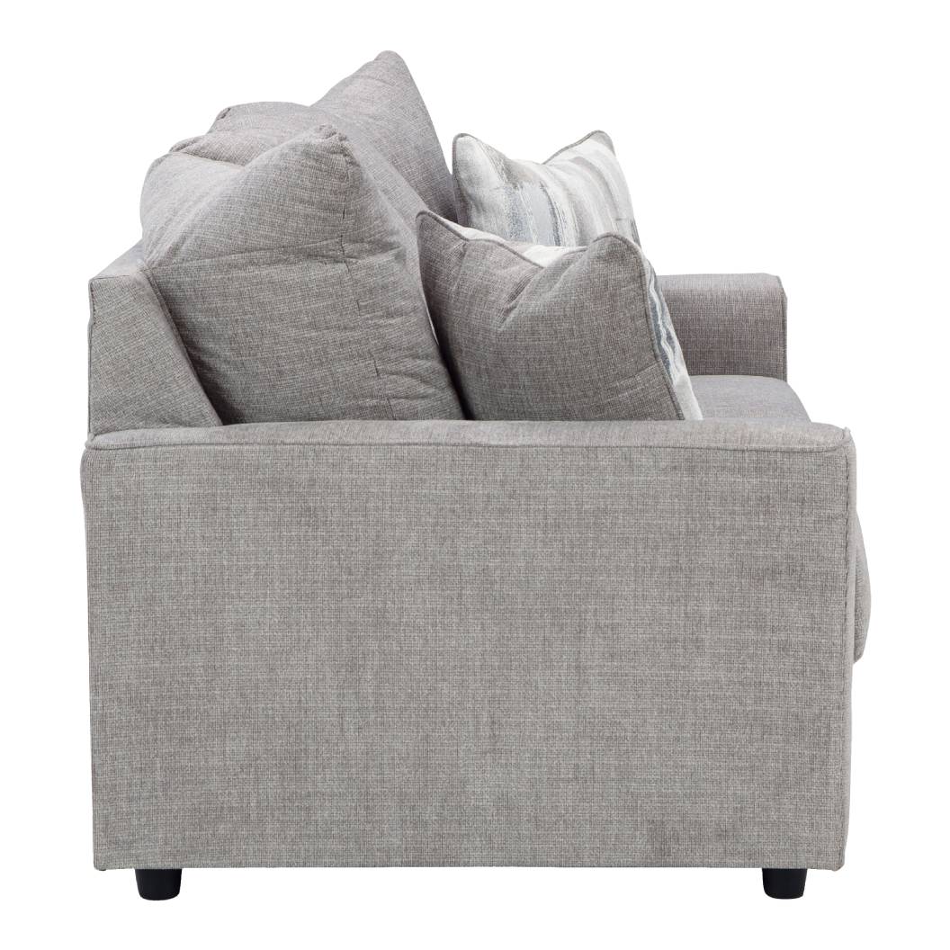 Sofa en tissu gris avec coussin - Stairatt