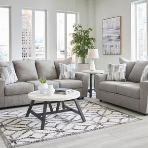 Sofa en tissu gris avec coussin - Stairatt