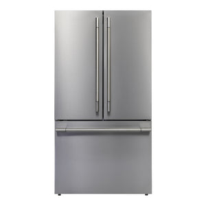 Réfrigérateur porte française à profondeur comptoir 36 po, 20,3 pi³ 3 portes Inox avec machine à glaçons