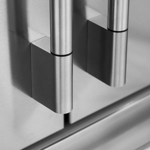 Réfrigérateur porte française à profondeur comptoir 36 po, 20,3 pi³ 3 portes Inox avec machine à glaçons