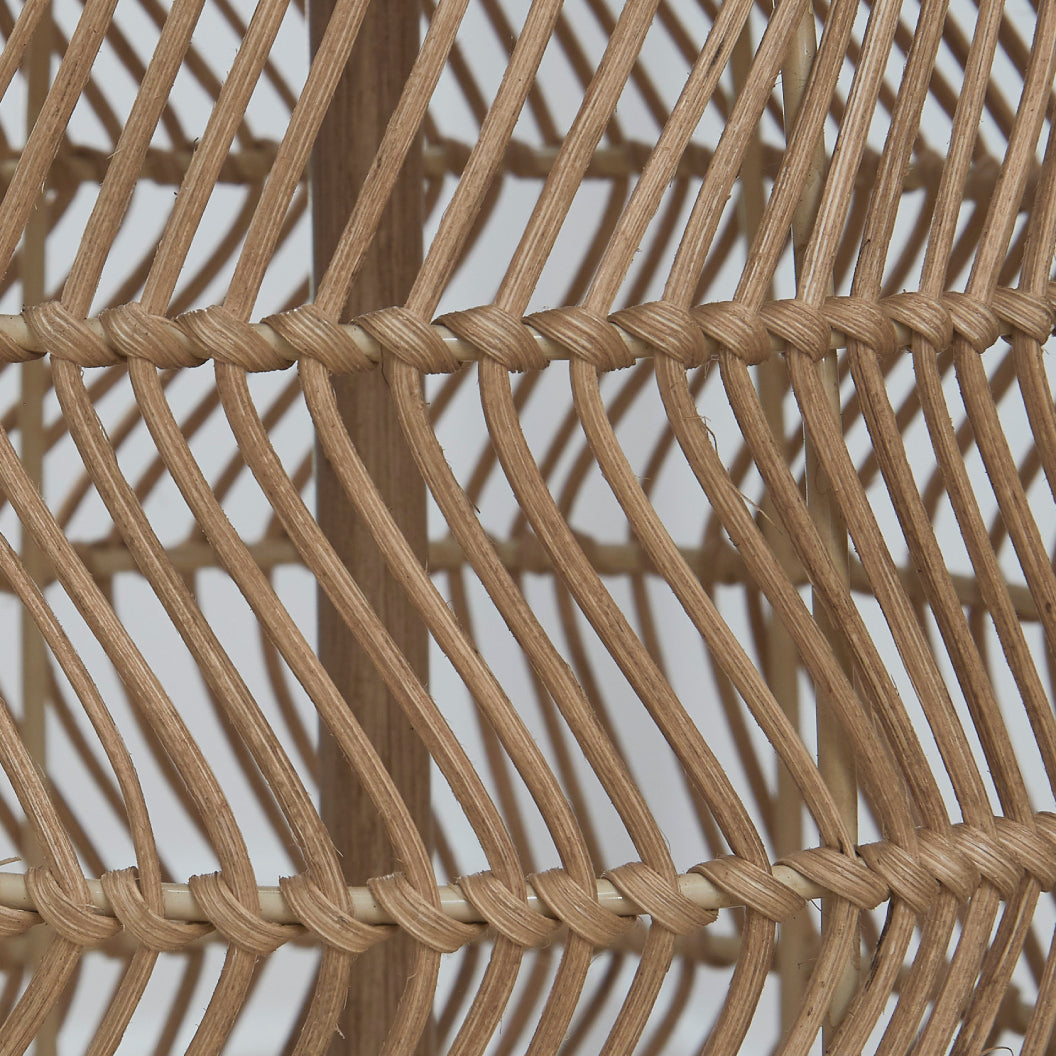 Ensemble de 2 lampes de table en rotin tressé naturel 23 po. - Orenman