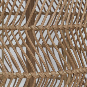 Ensemble de 2 lampes de table en rotin tressé naturel 23 po. - Orenman