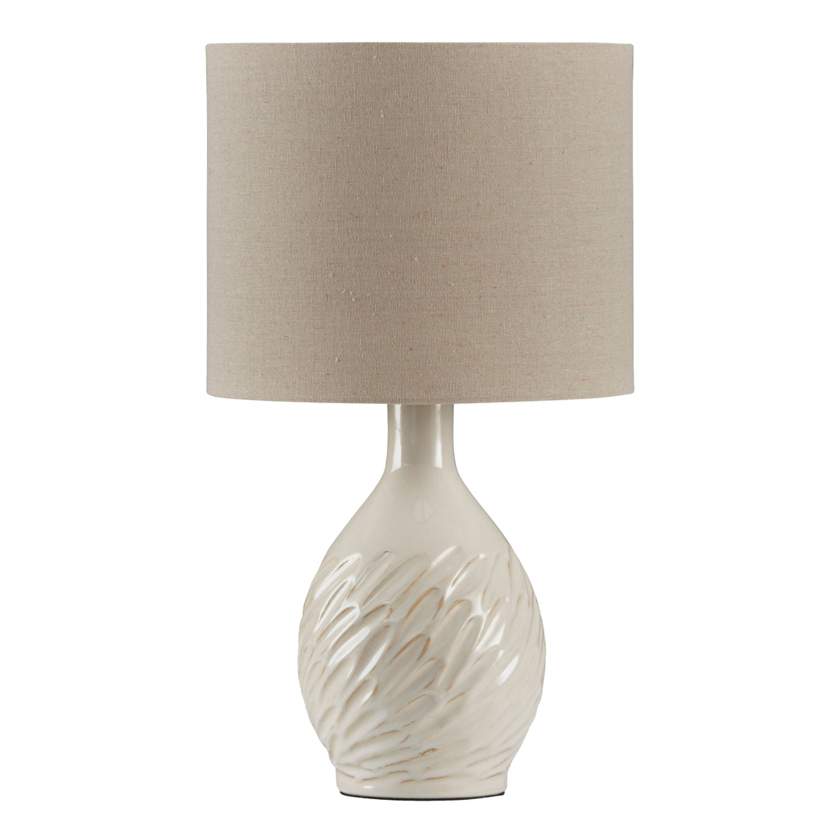 Lampe de table crème 19po - Garinton