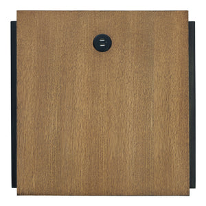 Table d'appoint bois brune avec prise USB - Fridley