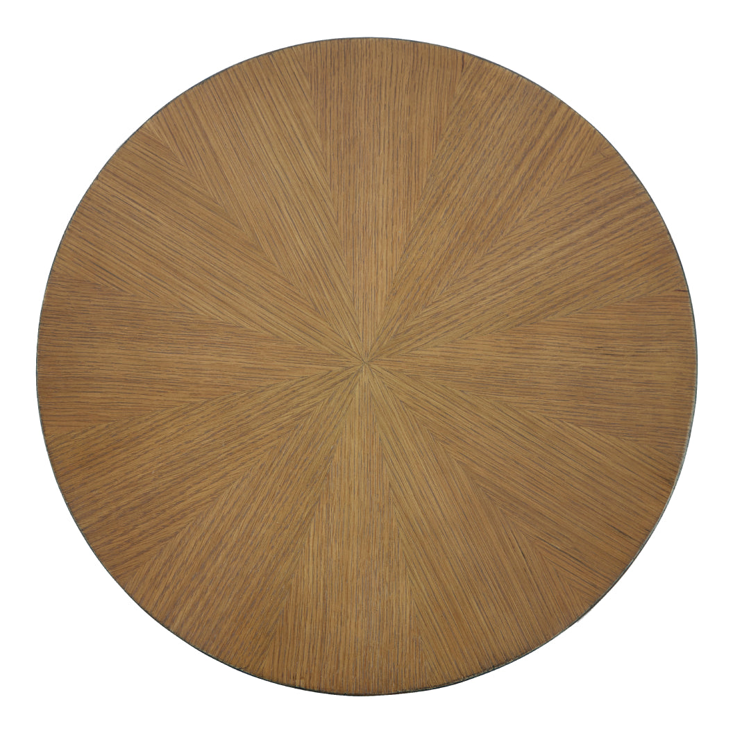 Table d'appoint bois brune ronde - Fridley