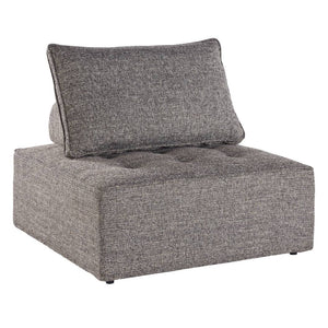 Chaise d'extérieure en tissu gris sans accoudoir - Bree Zee