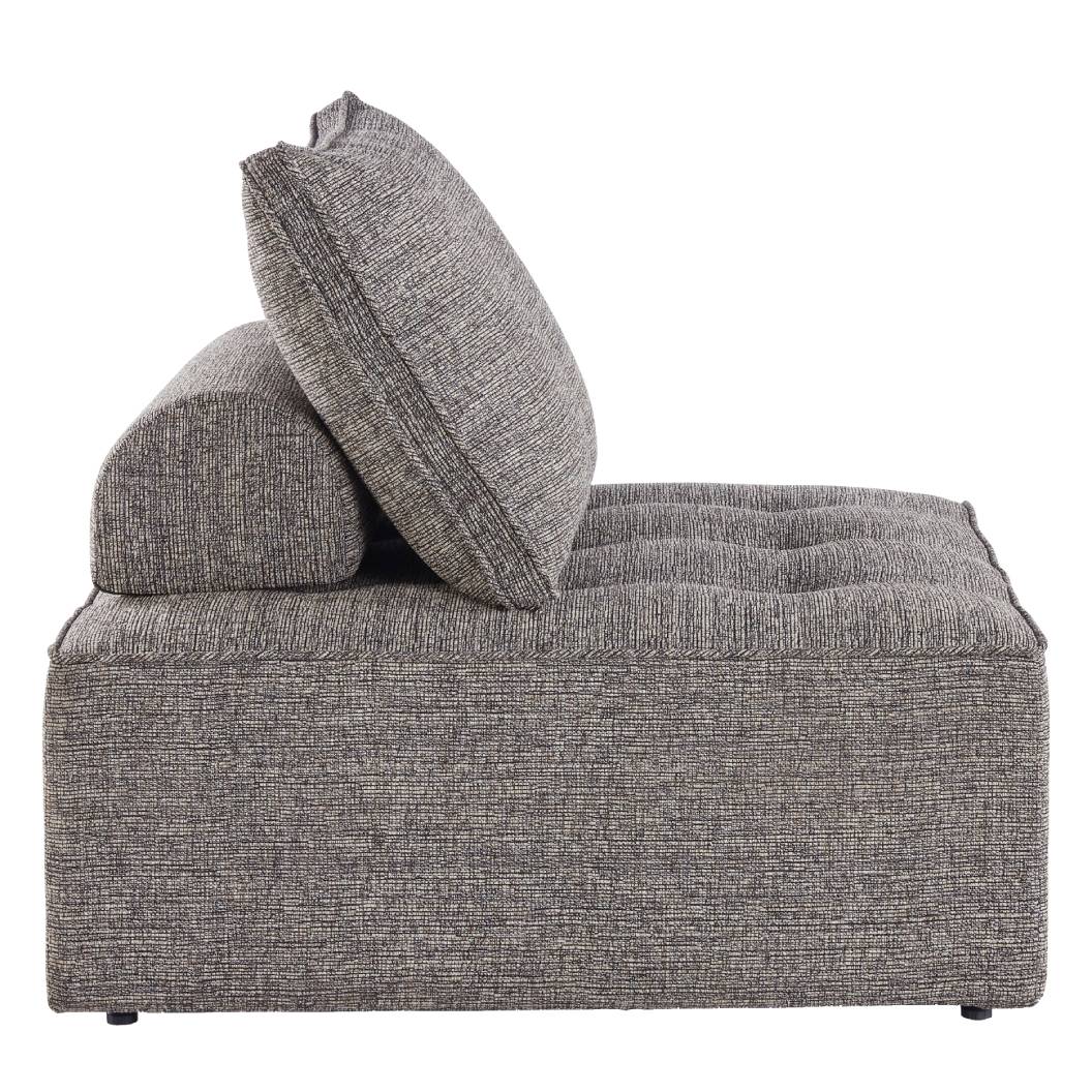 Chaise d'extérieure en tissu gris sans accoudoir - Bree Zee