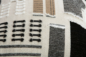 Causeuse extérieure en tissu beige avec coussins - Swiss Valley