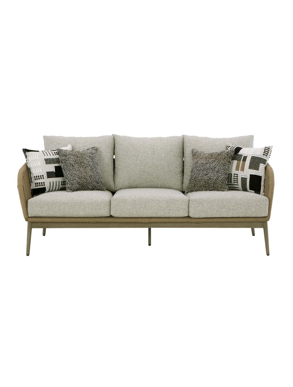 Sofa extérieur imitation bois gris - Swiss Valley