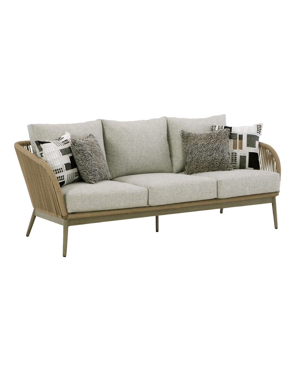 Sofa extérieur imitation bois gris - Swiss Valley