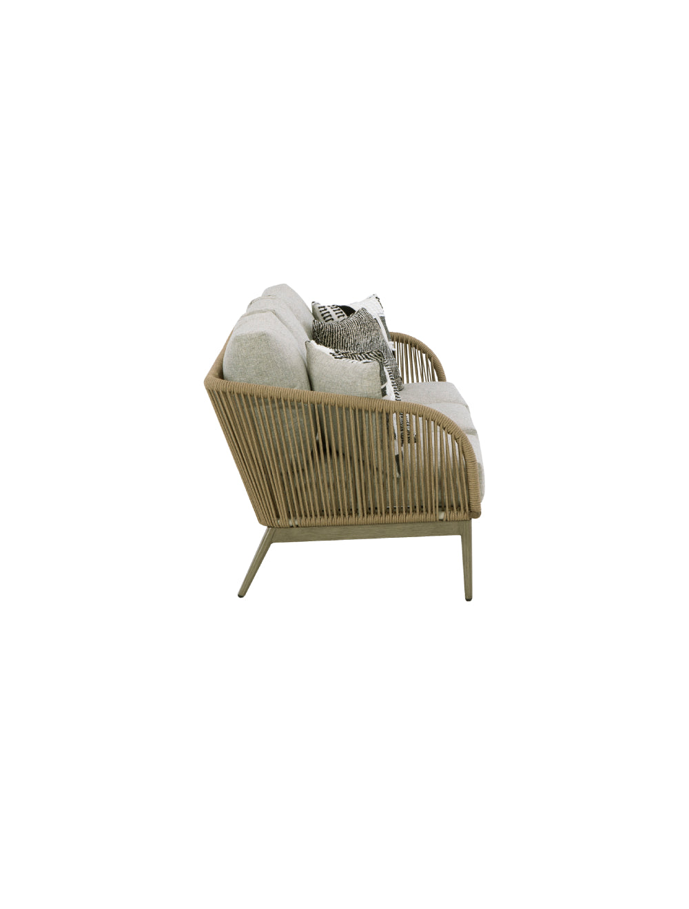 Sofa extérieur imitation bois gris - Swiss Valley