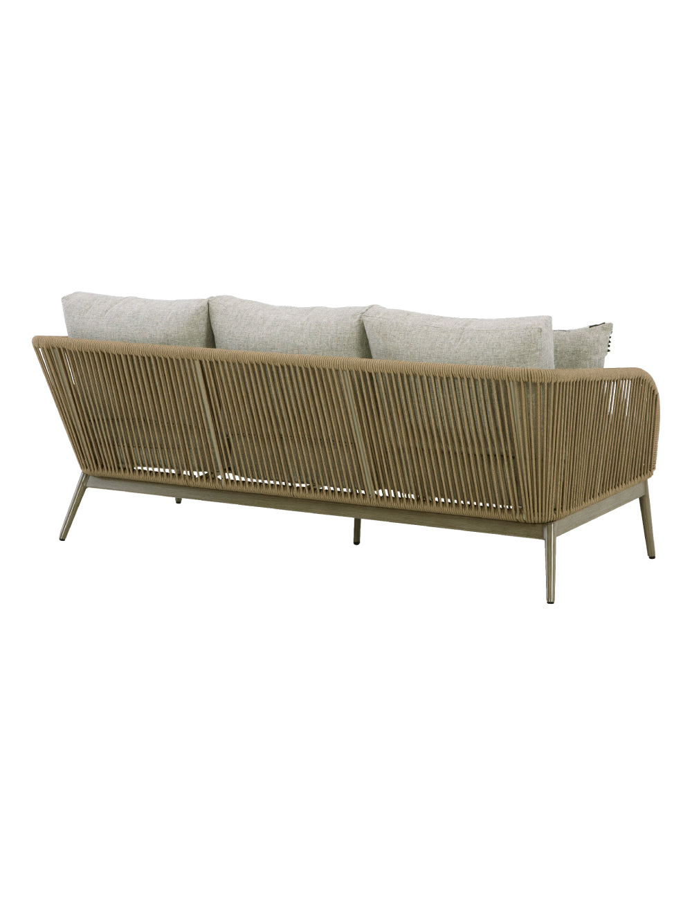 Sofa extérieur imitation bois gris - Swiss Valley