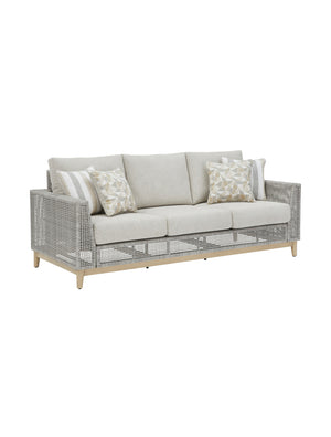 Sofa extérieur osier gris pâle - Seton Creek