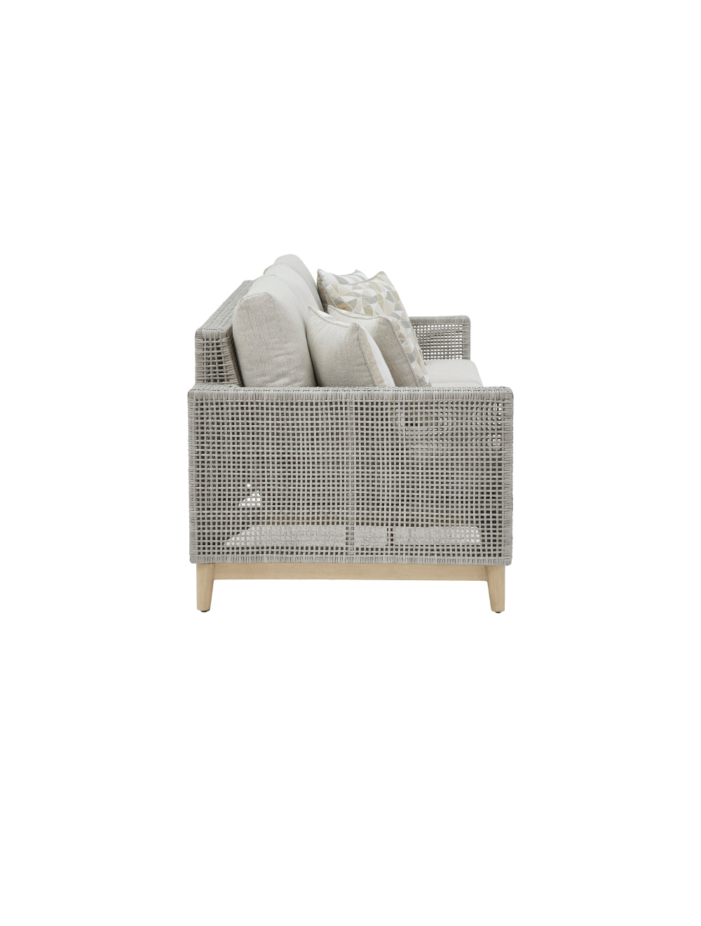 Sofa extérieur osier gris pâle - Seton Creek