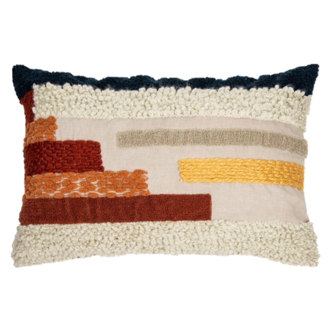 Coussin 16 x 24 po en coton multicouleurs - Fruity