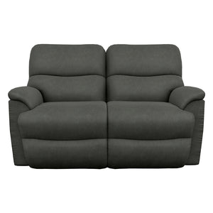 Causeuse inclinable aspect cuir noir - Trouper
