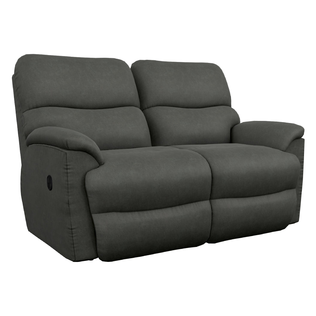 Causeuse inclinable aspect cuir noir - Trouper
